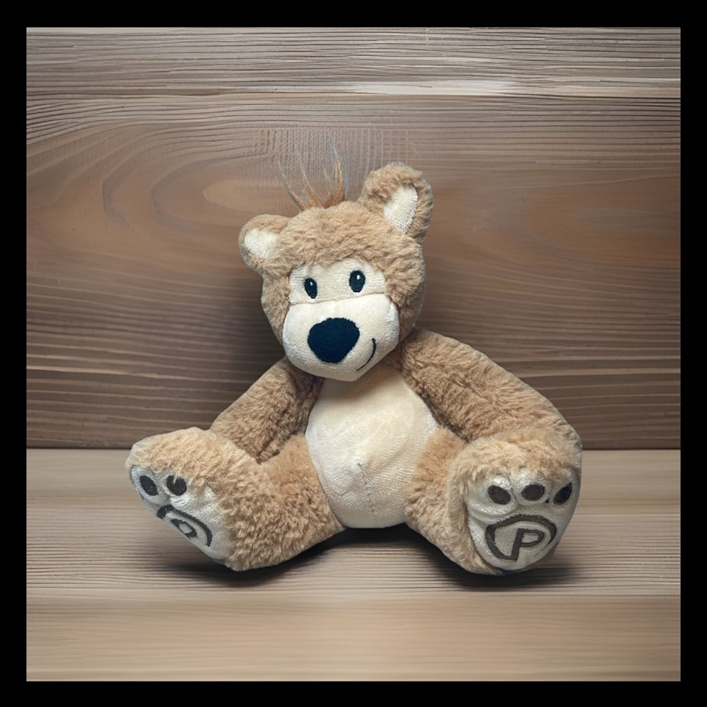 Plushible Tan Brown Teddy Bear Plush Stuffed Animal Toy Lovey Soft RARE 7"